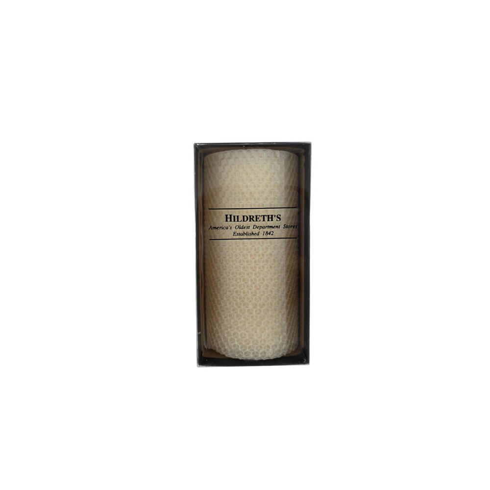 Hildreth's Pure Beeswax Candle 6"x3" Honeycomb, 25-35hr Burn, Handmade USA